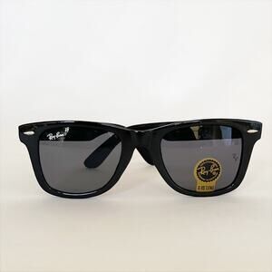 RAY BAN Wayfarer RB2140 Original Classic Sunglasses Black NIB Unisex
